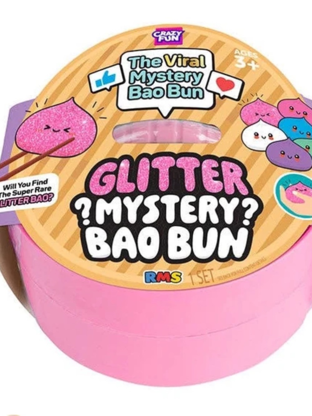 RMS GLITTER MYSTERY BAO BUN PINK